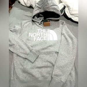 The north face hoodie (grey color)